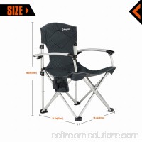 KingCamp Aluminum Portable Heavy Duty Folding Camping Chair With Comfortable Smooth armrest with Carry Bag 566325982